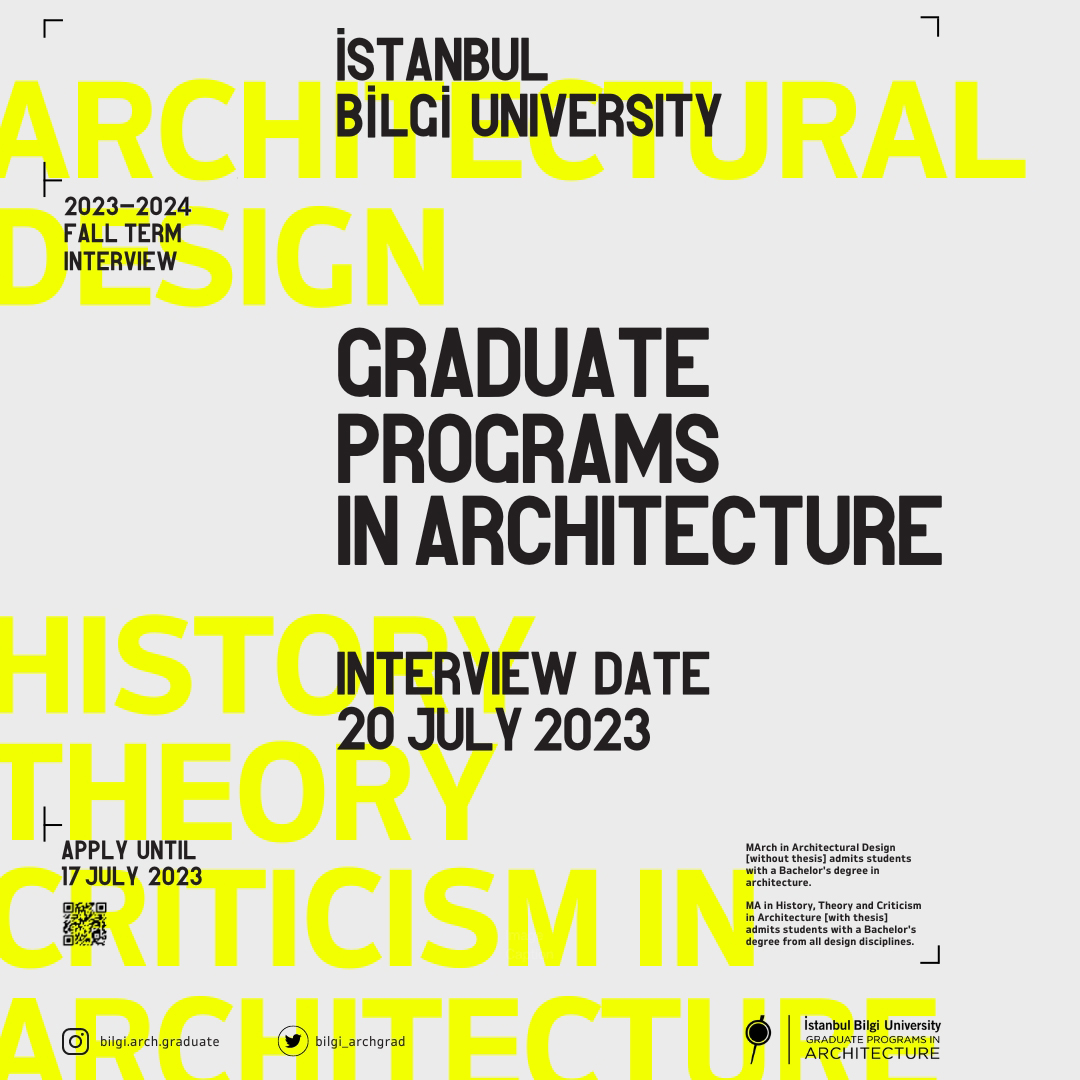 2023 - 2024 Graduate Programs in Architecture Applications